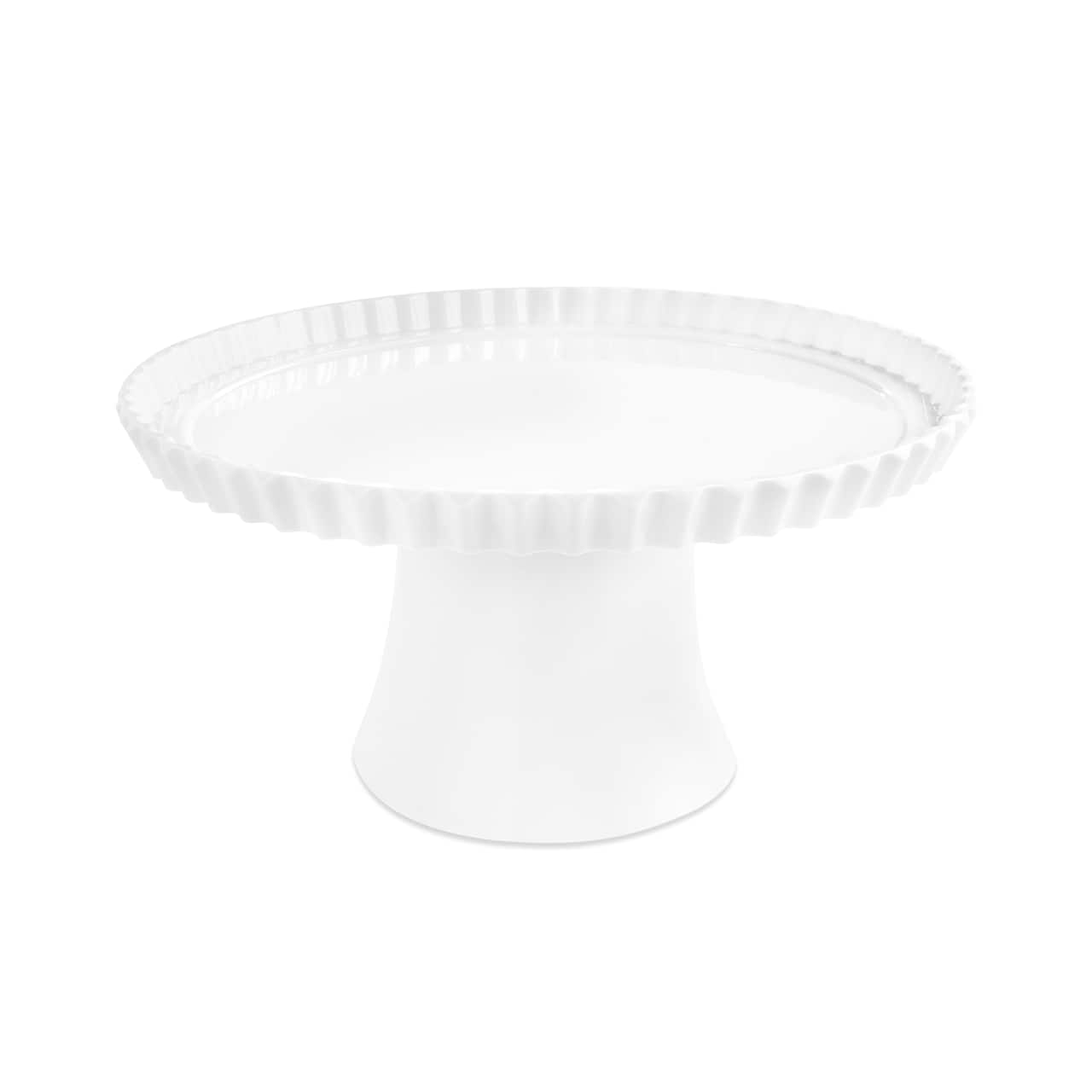 Présentoir à gâteau en mélamine blanche de 24,7 cm de Celebrate It